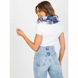 Dark blue scarf with prints kép