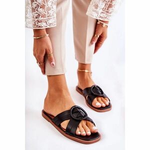 Women's Fashionable Slippers Black Sansa kép
