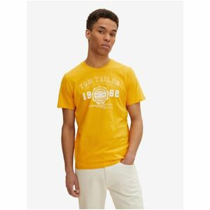 Yellow Men's T-Shirt Tom Tailor - Men's kép