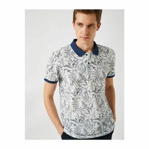 Koton Leaf Patterned Polo Neck T-Shirt kép