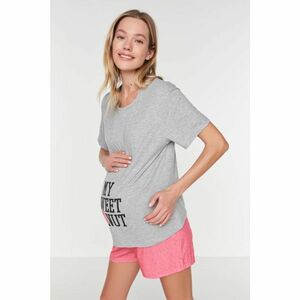 Trendyol Multi Color Printed Knitted Maternity Pajamas Set kép