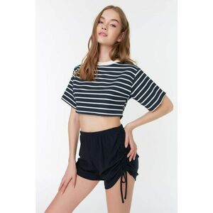 Trendyol Navy Blue Ruffle Detailed Camisole Knitted Shorts & Bermuda kép