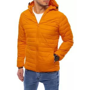 Yellow men's quilted transitional jacket Dstreet TX4011 kép