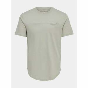 Grey T-shirt with pocket ONLY & SONS Dash - Men's kép