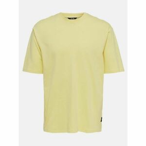 Yellow Basic T-Shirt ONLY & SONS Donnie - Men kép