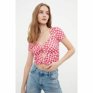 Trendyol Pink Cutout Detailed Knitted Blouse kép