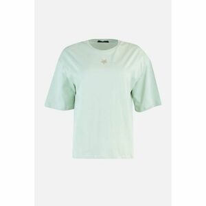 Trendyol Mint Embroidered Loose Knitted T-Shirt kép