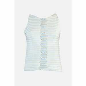 Trendyol Design Blue Striped Knitwear Blouse kép