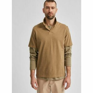 Brown Polo T-Shirt Selected Homme Regatlas - Men kép