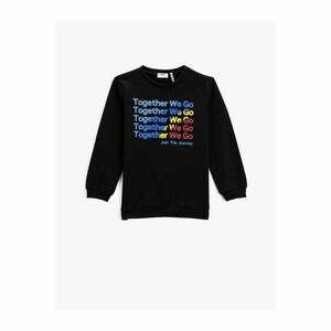 Koton Slogan Printed Sweashirt Crew Neck kép