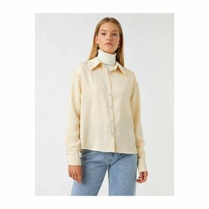 Koton Classic Collar Long Sleeve Buttoned Oversize Shirt kép