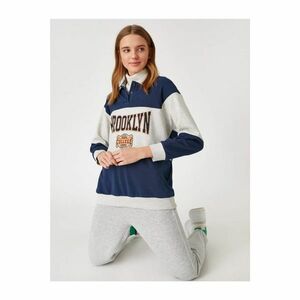 Koton Polo Neck Printed Sweatshirt kép