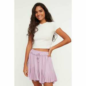 Trendyol Lilac Flowy Knitted Skirt kép
