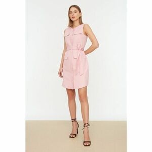Trendyol Pink Belted Dress kép