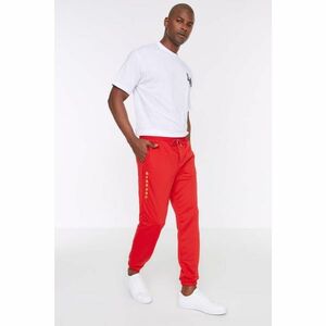 Trendyol Red Men's Regular Fit Printed Sweatpants kép