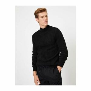 Koton Men's Bogazli Long Sleeve Patterned Knitwear Sweater kép
