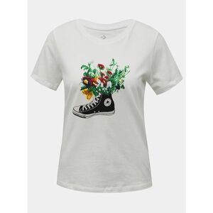 Converse White T-Shirt Flowers Are Blooming - Women kép