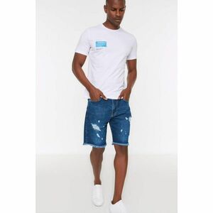 Trendyol Indigo Men Regular Fit Denim Shorts & Bermuda kép