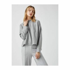 Koton Crew Neck Long Sleeve Knitted Sweater kép