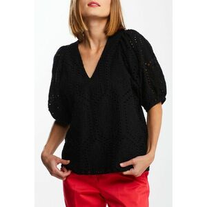 ING GANT D2. EMBROIDERY ANGLAISE TOP fekete 40 kép