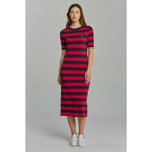 RUHA GANT D1. STRIPED SS JERSEY DRESS piros S kép