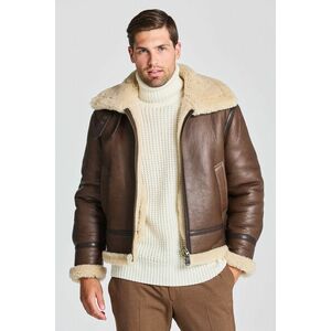 DZSEKI GANT D2. SHEARLING JACKET barna XXL kép