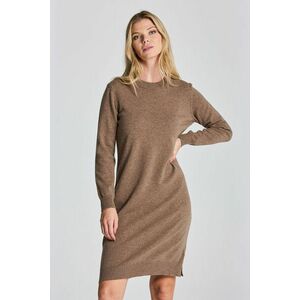 RUHA GANT D1. SUPERFINE LAMBSWOOL DRESS barna M kép