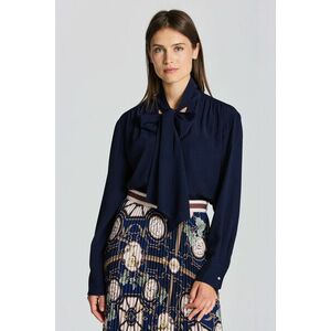 ING GANT D2. BOW BLOUSE EVENING BLUE kép