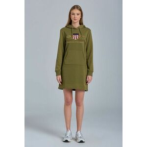 MELEGÍTŐ RUHA GANT ARCHIVE SHIELD HOODIE DRESS zöld XXL kép