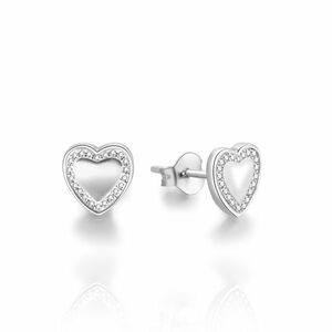 Beneto Beneto Romantikus ezüst fülbevaló Szív AGUP903 kép
