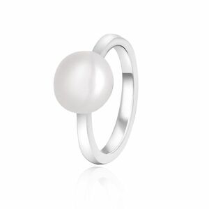 Beneto Beneto Elegáns ezüst gyűrű valódi gyönggyel AGG29 54 mm kép