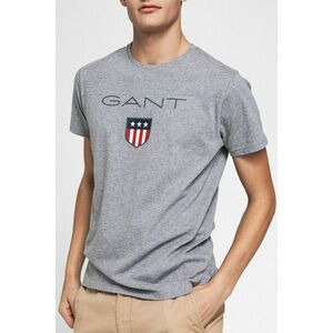 PÓLÓ GANT SHIELD SS T-SHIRT szürke 4XL kép