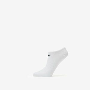Nike Everyday Cotton Lightweight No Show Socks 3-Pack White kép