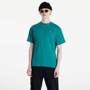 Nike Sportswear Solo Swoosh Ss Knit Top Mystic Green/White kép