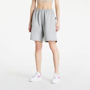 Nike NRG Solo Swoosh Fleece Shorts Dark Grey Heather/ White kép