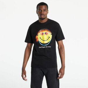 MARKET Smiley Don'T Happy, Be Worry T-Shirt Black kép