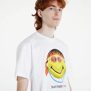 MARKET Smiley Don'T Happy, Be Worry T-Shirt White kép