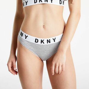DKNY Intimates Cozy Boyfriend Thong Heather Grey/ Black/ White kép