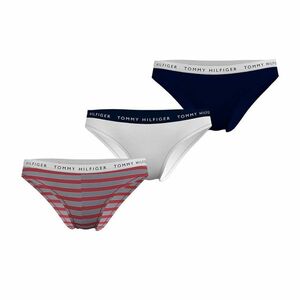 Tommy Hilfiger Essentials Bikini 3 Pack Vary Stripe/ White/ Desert Sky kép
