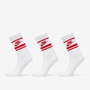Nike Sportwear Everyday Essential Crew 3-Pack Socks White/ University Red kép