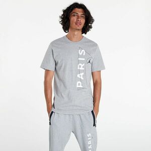 Jordan Paris Saint-Germain Men's T-Shirt Dark Grey Heather/ White/ Black kép