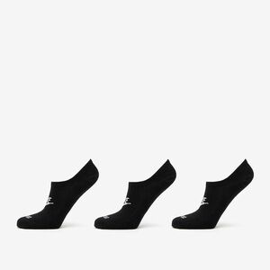Nike Everyday Plus Cushioned Footie 3-Pack Socks Black/ White kép
