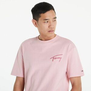 Tommy Jeans Tommy Signature Tee Broadway Pink kép