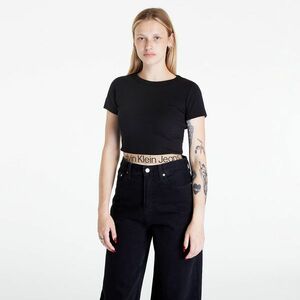 Calvin Klein Jeans Logo Tape T-Shirt Black kép