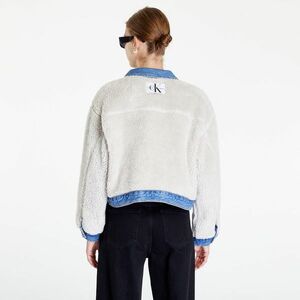 Calvin Klein Jeans Revsersible Crop Sherpa Denim Jacket Denim Light kép