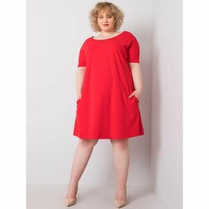Piros laza plusz méretű ruha kép