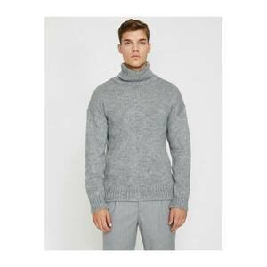 Koton Men's Gray Knitted Sweater kép
