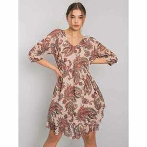 Beige dress with patterns Danville OH BELLA kép