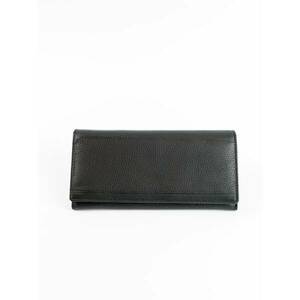 Bőr férfi hosszúkás fekete pénztárca kép