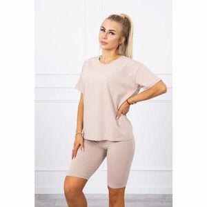 Set of top+leggings beige kép